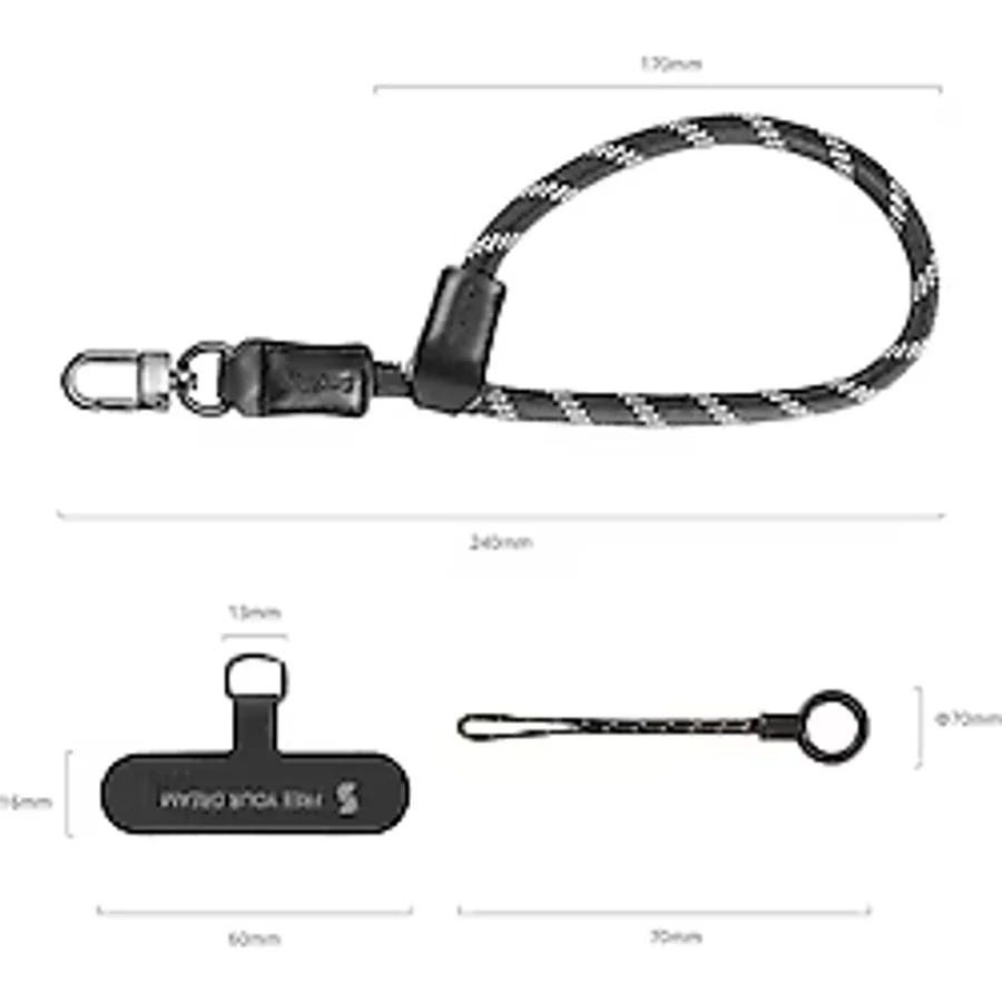 Smallrig 4990 Filmov Telefon Bileklik Kayışı (Siyah)