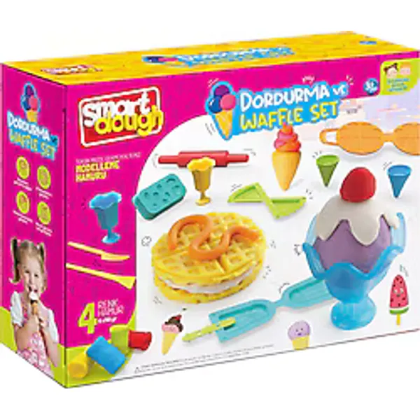 Smart Dough Dondurma ve Waffle Seti 200 gr Oyun Hamuru