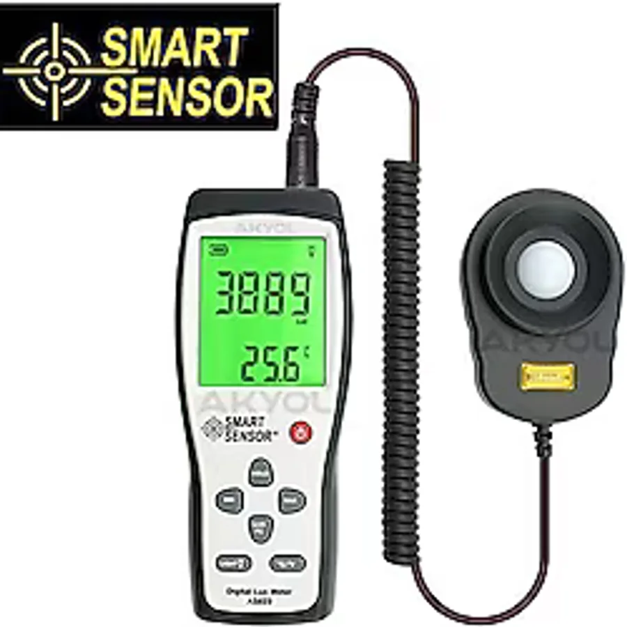 Smart Sensor AS 823 Spiral Kablolu Lüksmetre Işık Ölçer