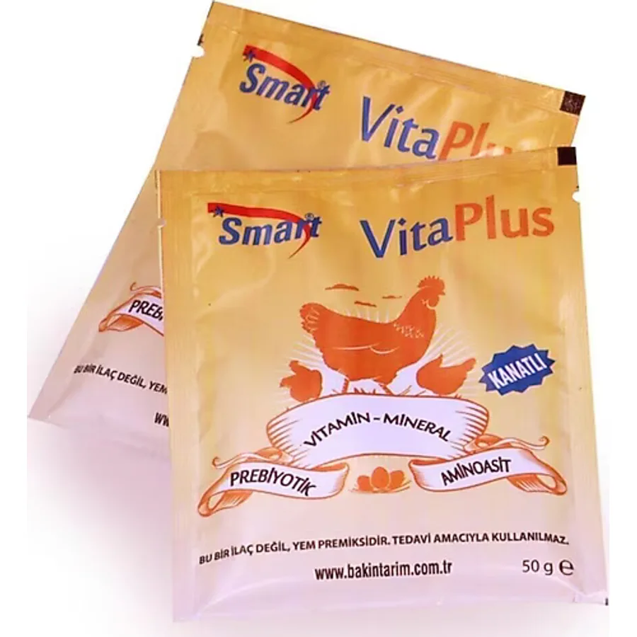 Smart Vita Plus 50 Gr Kanatlı Hayvanlar İçin Vitamin, Mineral , Aminoasit Ve Prebiyotik X 2 Adet