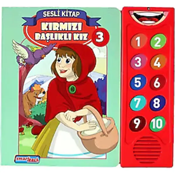 smarteach Smartteach Sesli Çocuk Kitapları Kırmızı Başlıklı Kız 3 Kolektif 0 - 2 Yaş İçin Eğitici Hikaye