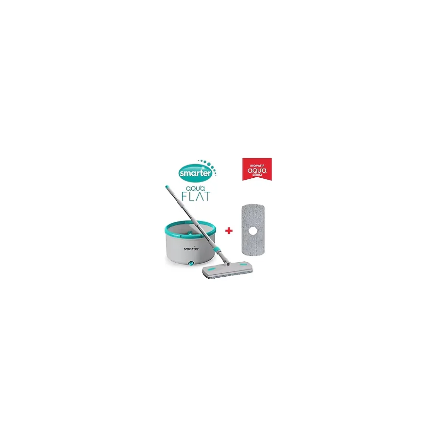 Smarter Aqua Flat Temizlik Seti + Yedek Mop