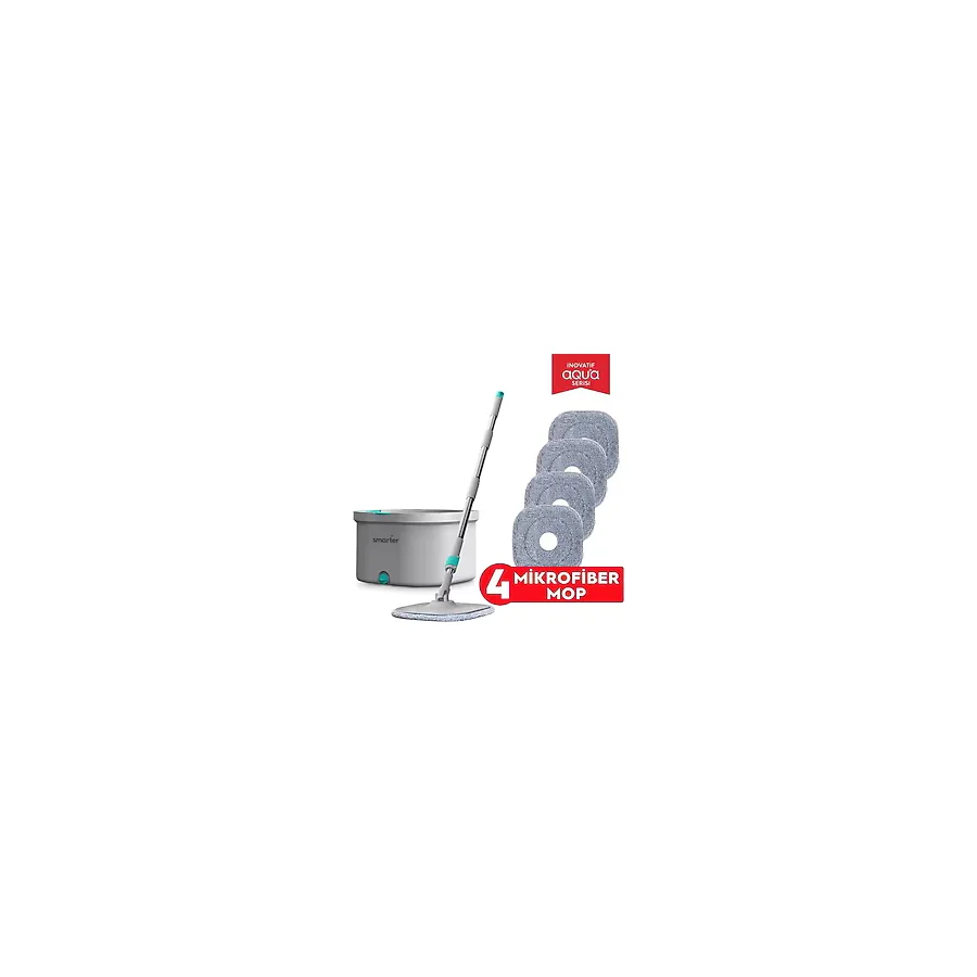 Smarter Aqua Master Otomatik Temizlik Seti + 4 Adet Yedek Mop