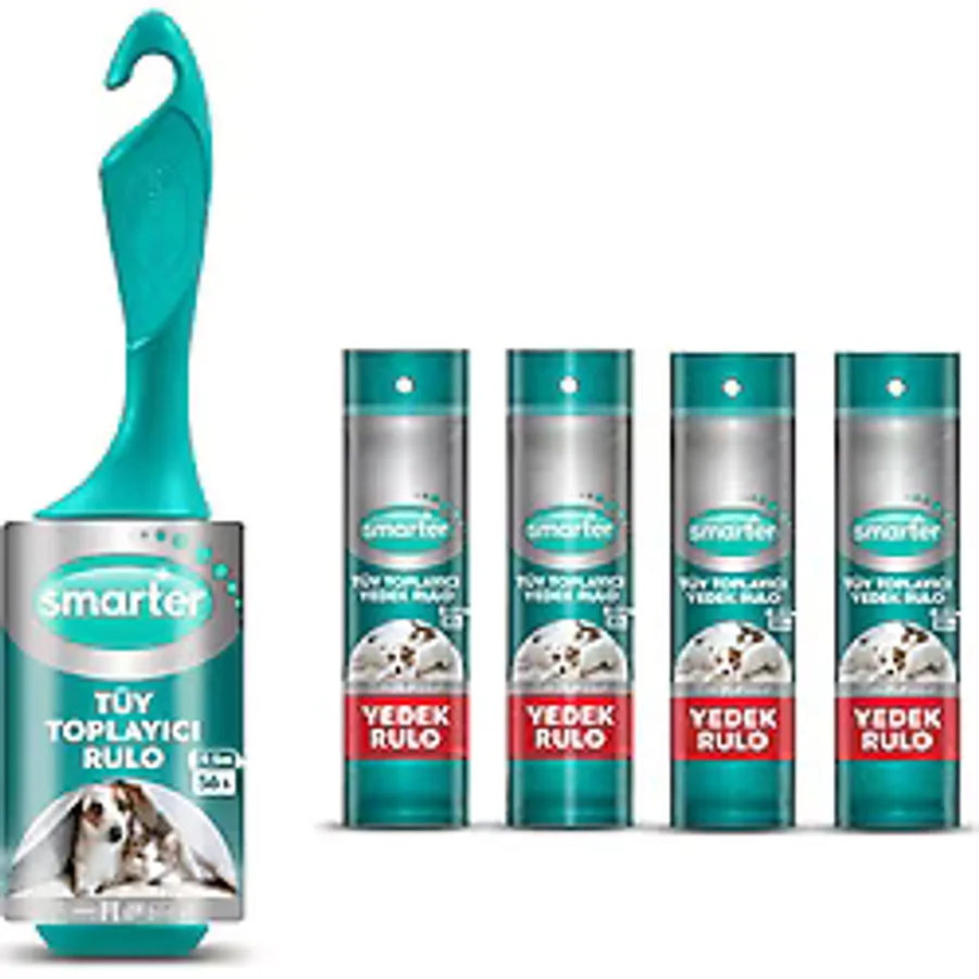 Smarter Hindistan Cevizi Kokulu Tüy Toplayıcı Rulo 4 Lü Kedi Köpek görsel 2