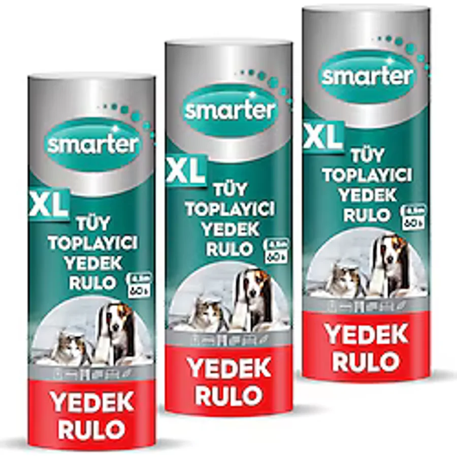 Smarter XL 3 Adet Tüy Toplayıcı Yedek Rulo