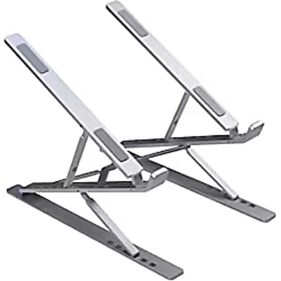 SMARTGIFT Çift Katlı Ayarlanabilir Alüminyum Notebook Laptop Yükseltici Stand