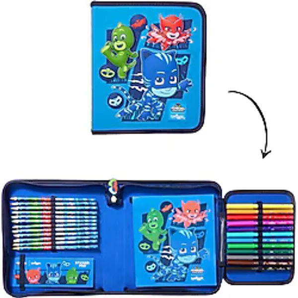 Smiggle - Pj Mask Kırtasiye Seti ve Kalem Kutusu