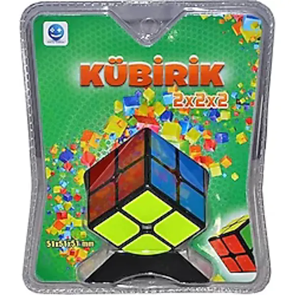 Smile Games Kübirik Zeka Küpü 2X2X2 Renkli Sabır Küpü Eğlenceli Zeka Oyunu