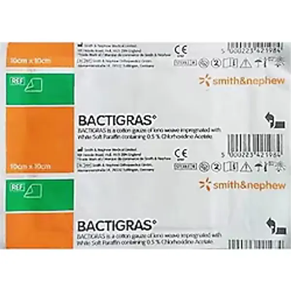 Smith & Nephew Bactigras Parafinli Gazlı Bez 10X10 Cm 1Adet