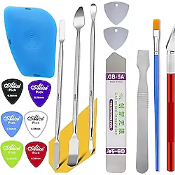 Smnr Evrensel Profesyonel Açma Aleti Seti Plastik Metal Düz Esnek Levye Spudger Sökme Tamir Aletleri Seti Tablet Dizüstü Bilgisayar Ceptelefonu VS10