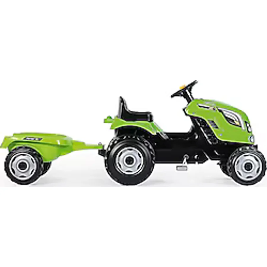 Smoby 710111 Farmer XL Max Yeşil Pedallı Römorklu Traktör