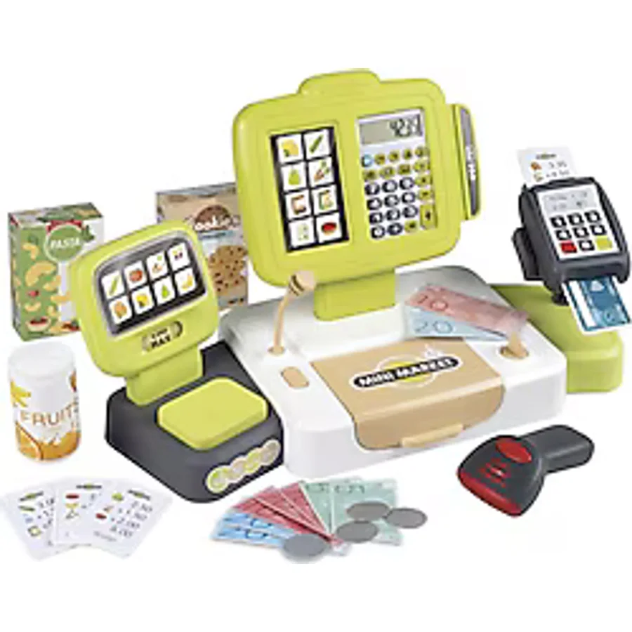 Smoby Elektronik Büyük Yazar Kasa Yeşil 350114