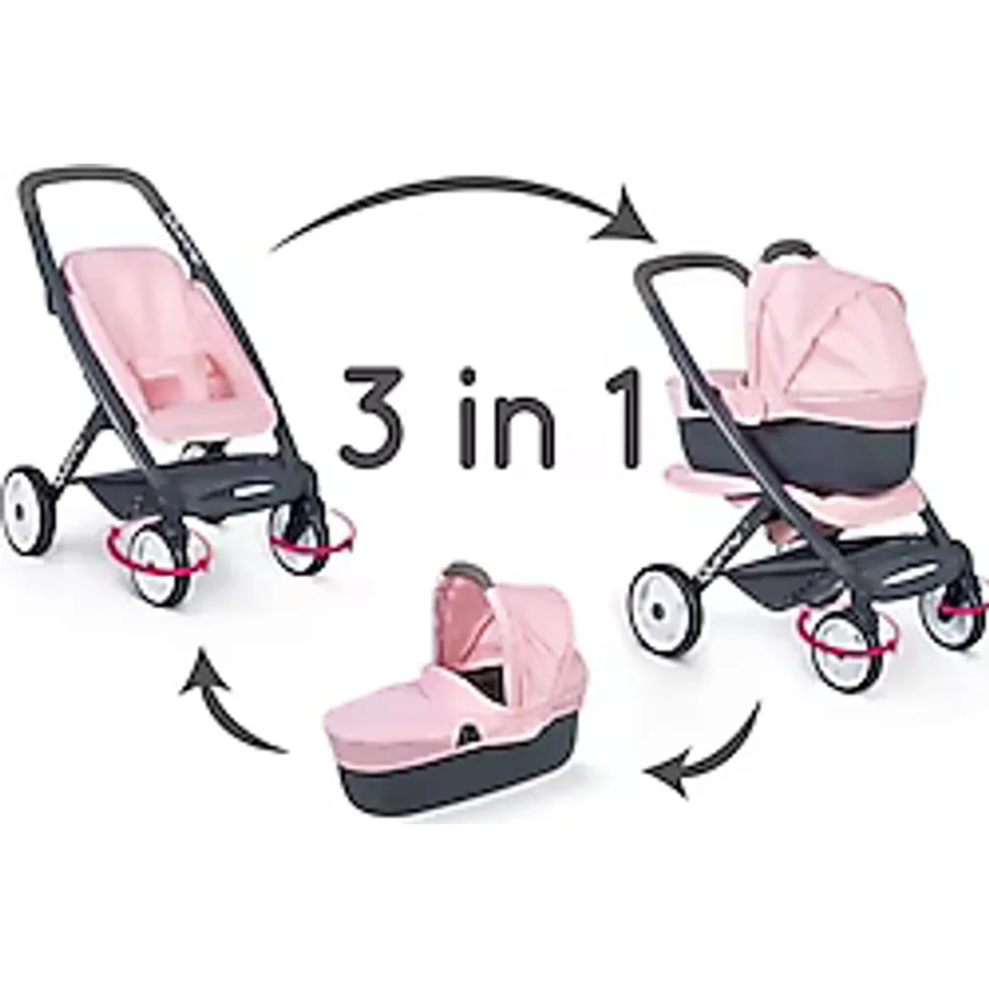 Smoby Maxi-Cosi & Quinny 3'ü 1 Arada Oyuncak Bebek Arabası