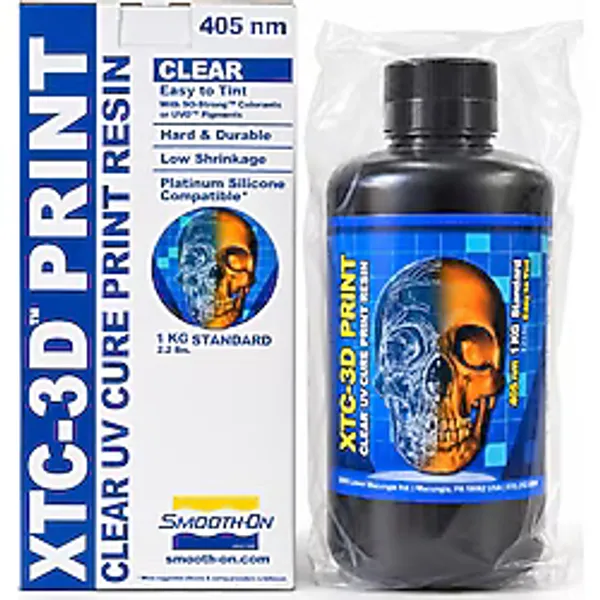 Smooth-On Xtc-3d Prınt - Uv Kürlenen Şeffaf 3D Yazıcı Reçinesi - 1 kg
