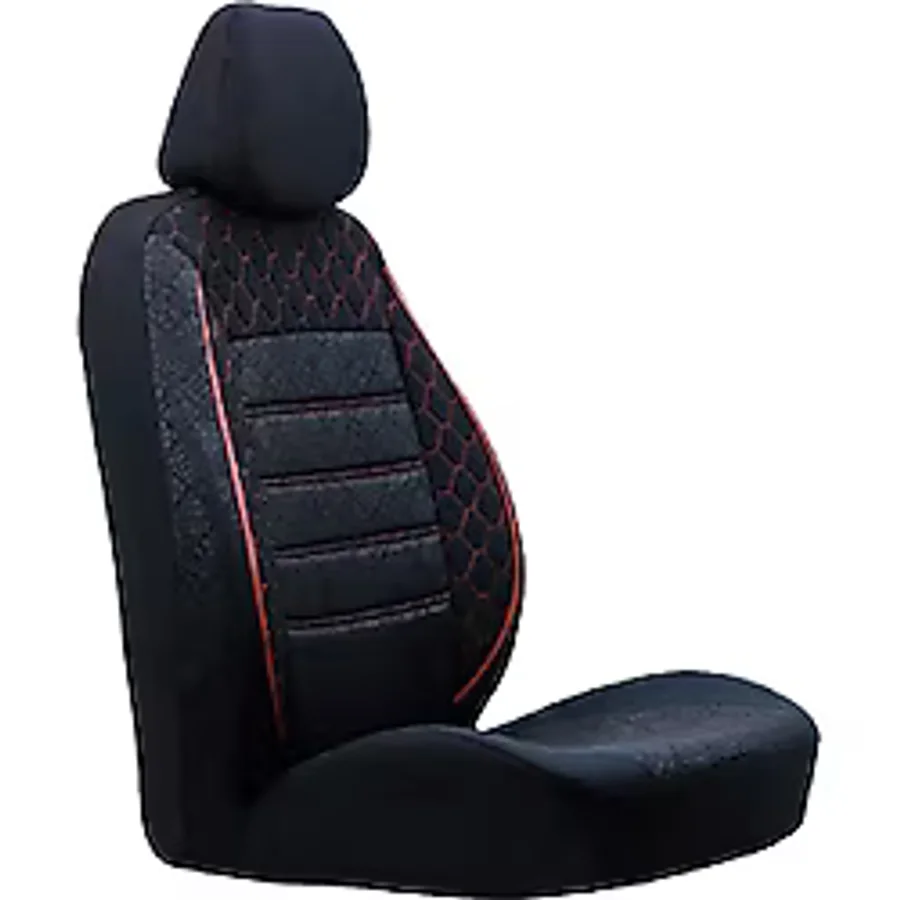 SMRAUTOACCESSORY Fiat Albea Oto Koltuk Kilifi Gof Siyah-kirmizi