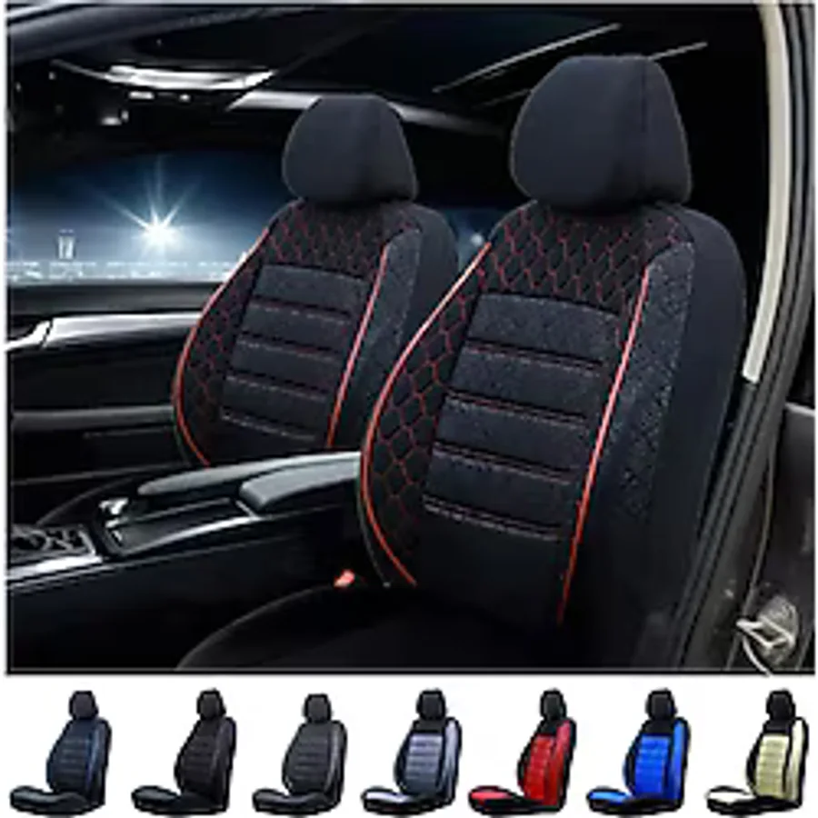 SMRAUTOACCESSORY Honda Civic Oto Koltuk Kilifi Gof Siyah-kirmizi