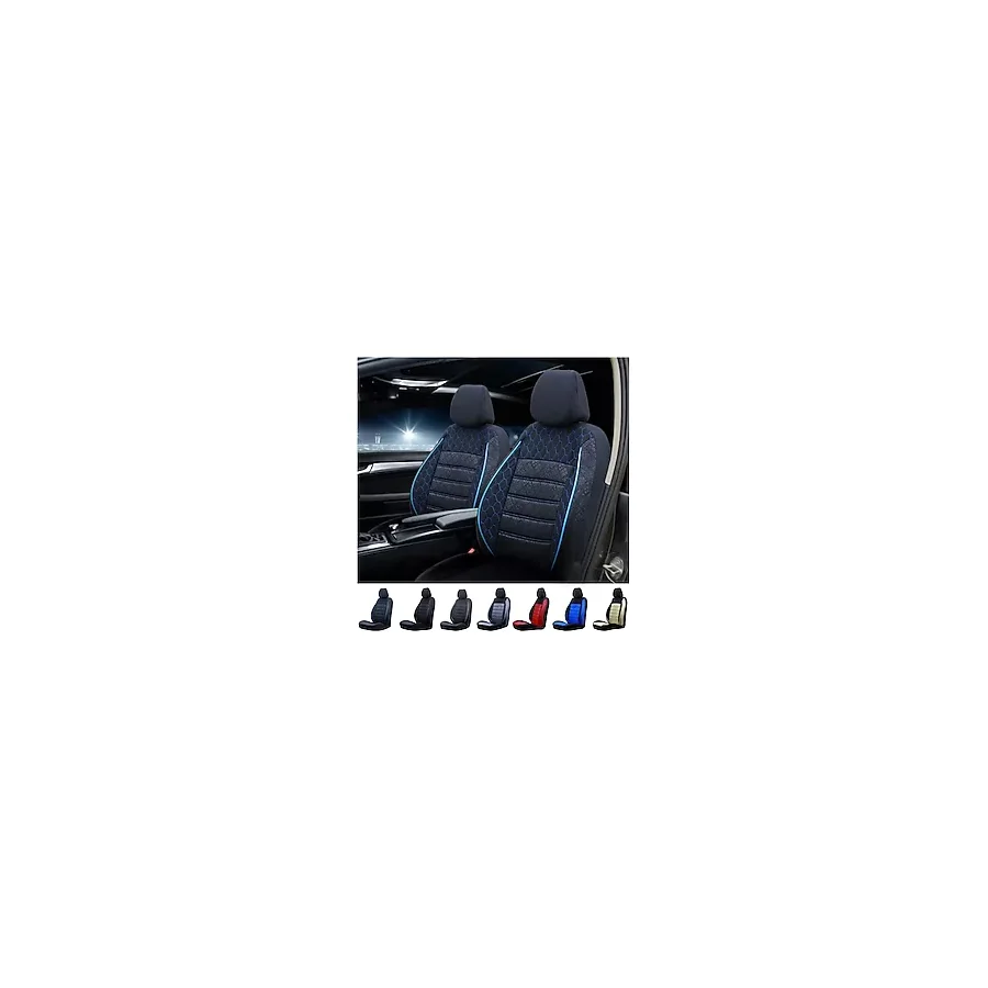 SMRAUTOACCESSORY Peugeot 3008 Oto Koltuk Kılıfı Gof Siyah-mavi Standart Beden