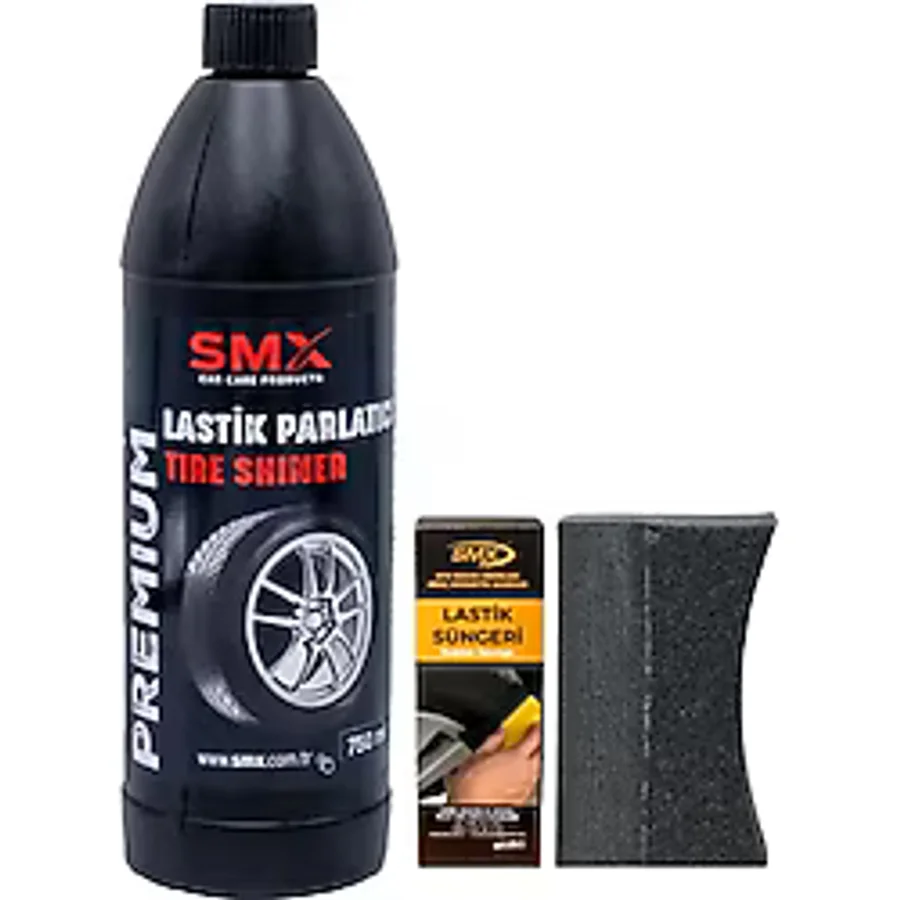 Smx Lastik Parlatıcı 750 Ml Ve Lastik Parlatma Süngeri