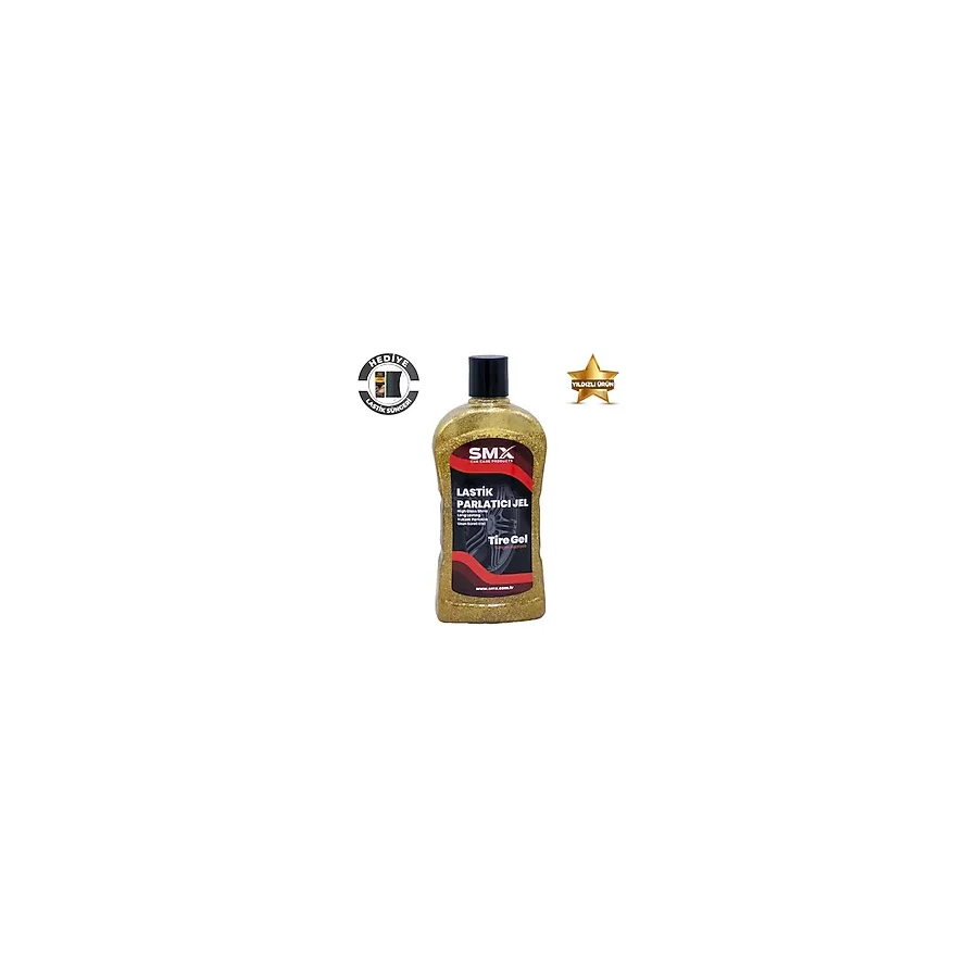 SMX Simli Jel Lastik Parlatıcı 500 Ml + Sünger Hediye