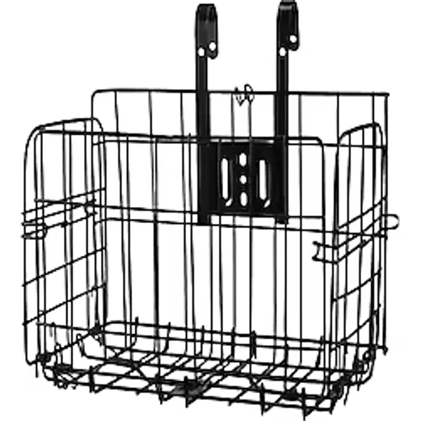 Sn-37894 Katlanabilir Bisiklet Sepeti Metal Tel Gövde 34X20x23cm Pratik Taşıma Sepeti