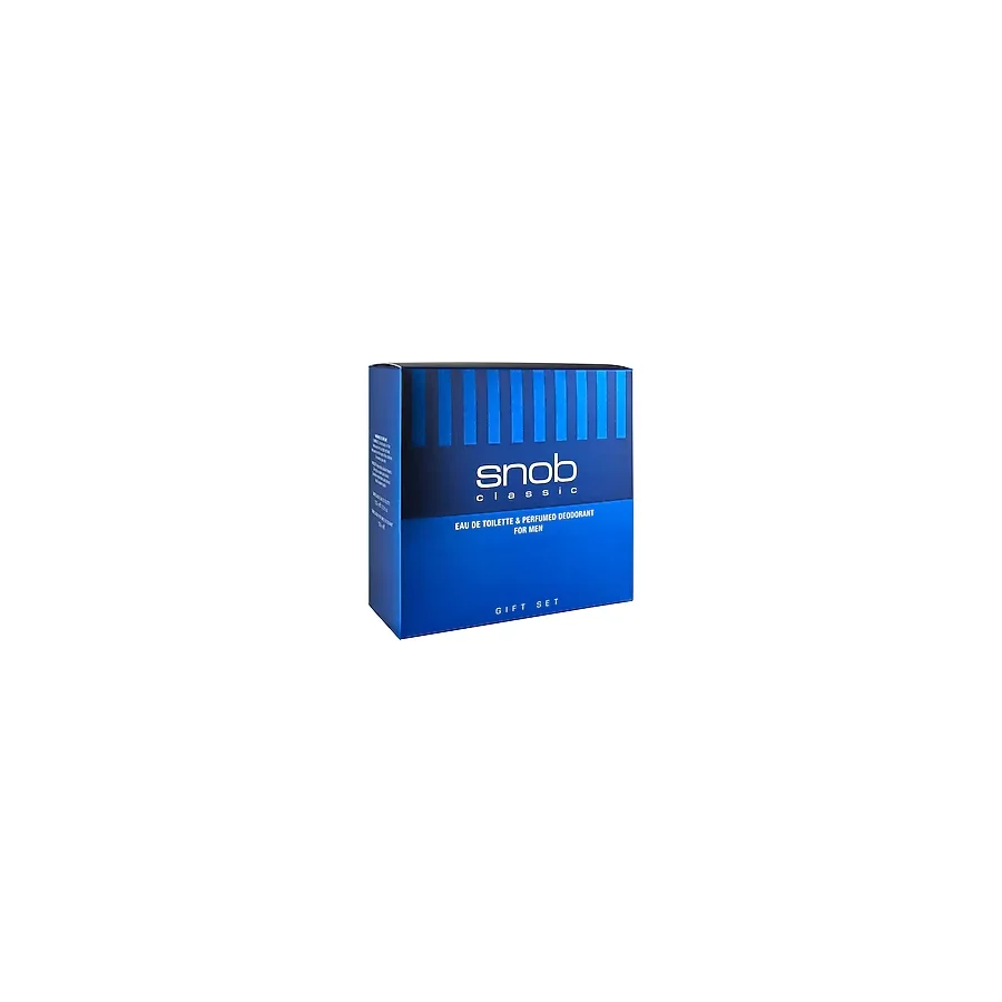 Snob Classic Erkek Parfüm ve Deodorant Seti - 100 ml Odunsu ve Baharatlı Koku, 150 ml Hediye Kutusu ile