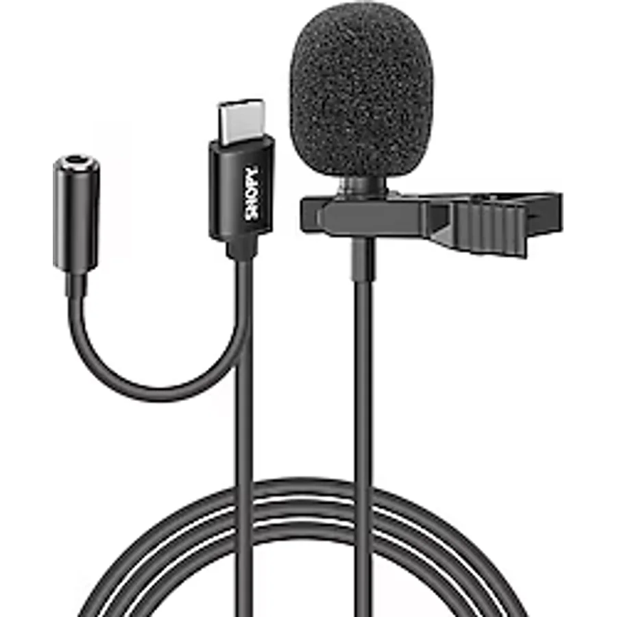 Snopy SN-MTK45 Type-C Akıllı Telefon Kulaklık Çıkışlı Youtuber Yaka Mikrofonu