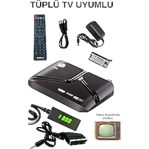 Snrelk Full Hd Scart Girişli Tüplü Televizyon Uyumlu (Tkgs) Uydu Alıcısı