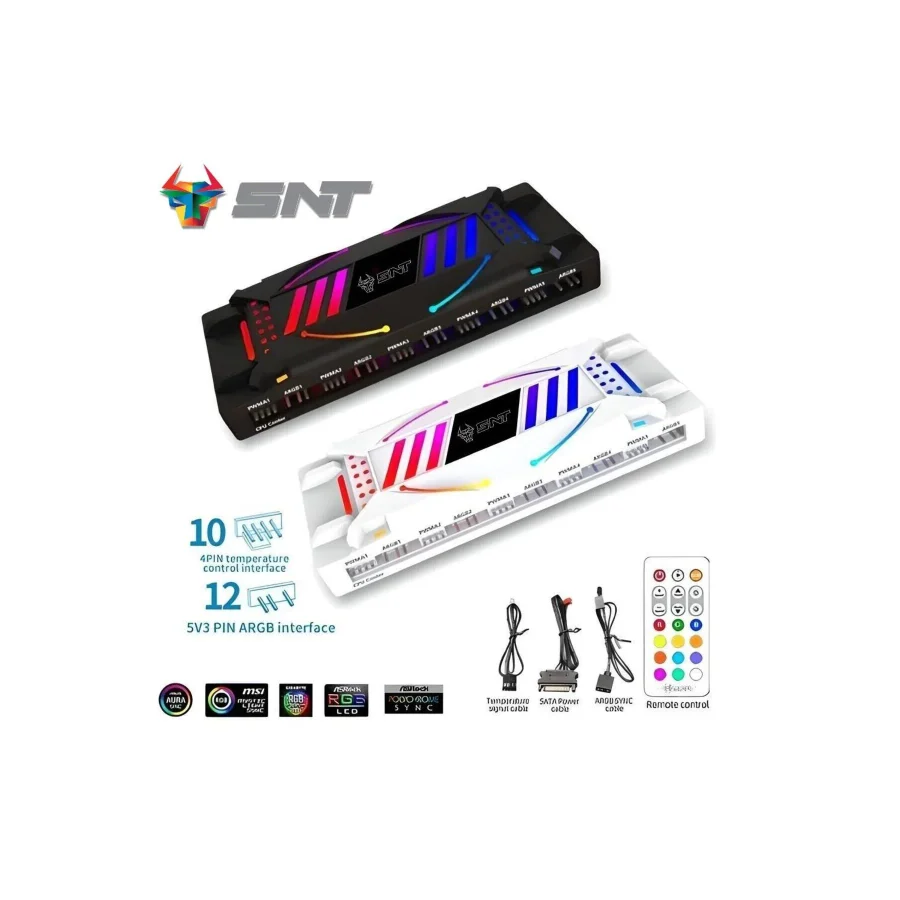 SNT Energy Argbctr-01b Argb Denetleyici Controller Uzaktan Kumandalı Siyah