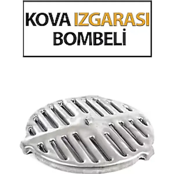 Soba Kova Izgarası Bombeli Kalın Saç. Çapı 26 Cm