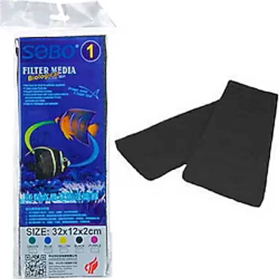 Sobo Akvaryum Filtre Süngeri 32x12x2 Siyah