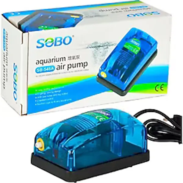 Sobo Akvaryum Hava Motoru Tek Çıkış 3W 3,5 Lt/Min Sb-548A