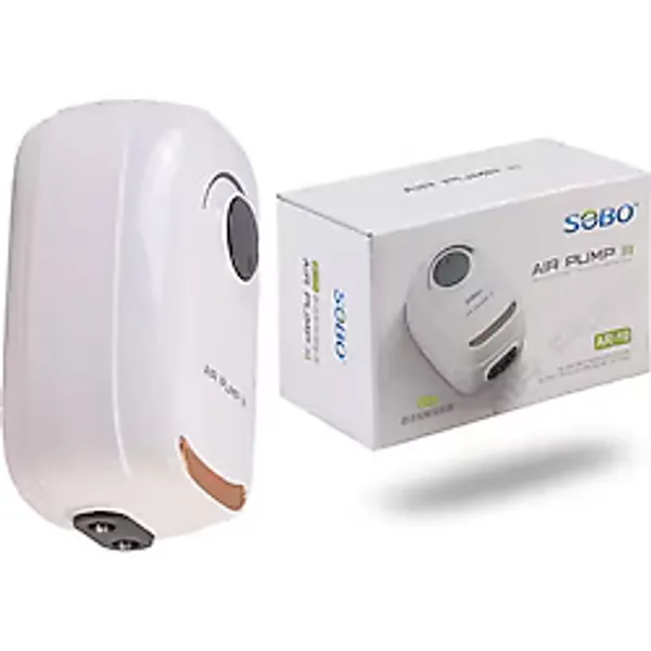 Sobo AR-10 Sessiz Ayarlanabilir Çift Çıkışlı Akvaryum Hava Motoru 3W 6,8 Lt/h