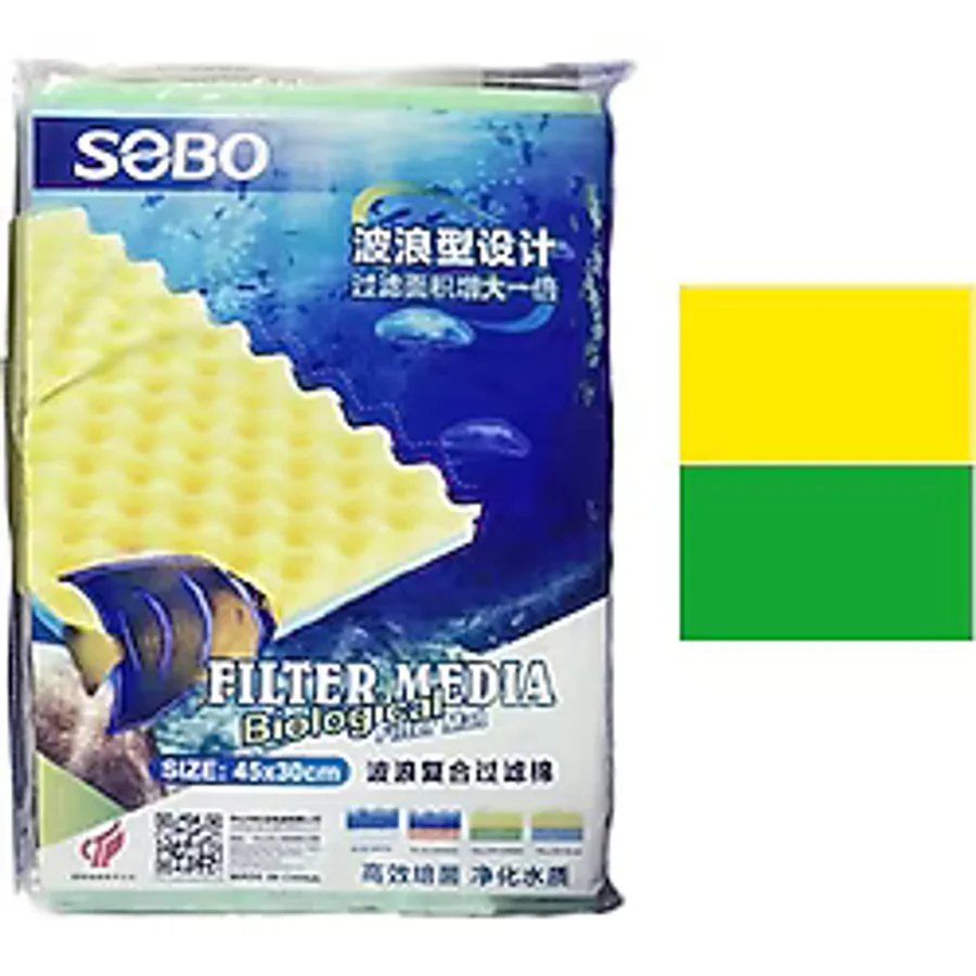 Sobo Filtre Süngeri 45x30x2 Sarı Yeşil