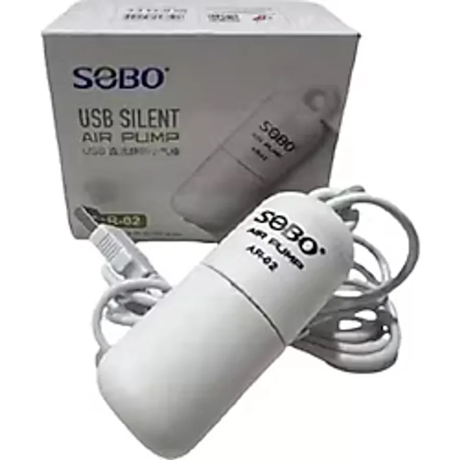 Sobo Usb Şarjlı Sessiz Tek Çıkışlı Mini Akvaryum Hava Motoru 1W 4Lt/Dak Ar-02