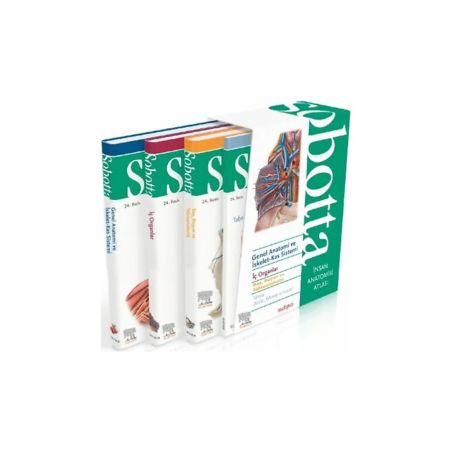 Sobotta İnsan Anatomisi Atlası 4 Cilt - Johannes Sobotta