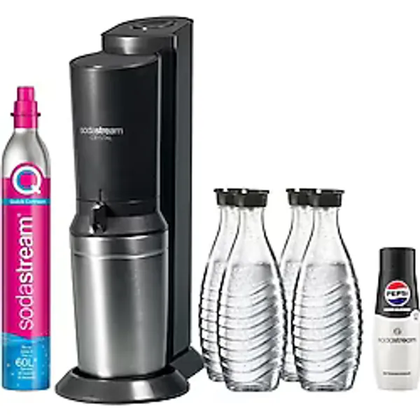Sodastream Crystal 3.0 Gazlı Içecek Makinesi - 4 Cam Şişe, Quick-Connect Co2 Tüpü Ve Pepsi Zero
