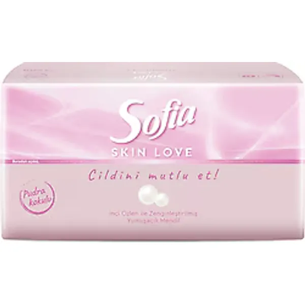 Sofia Skin Love Pudra Kokulu Mendil 100'lü