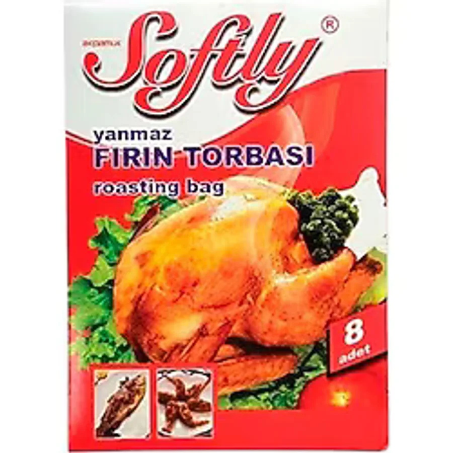Softly Yanmaz Fırın Torbası Pişirme Torbası 8 li