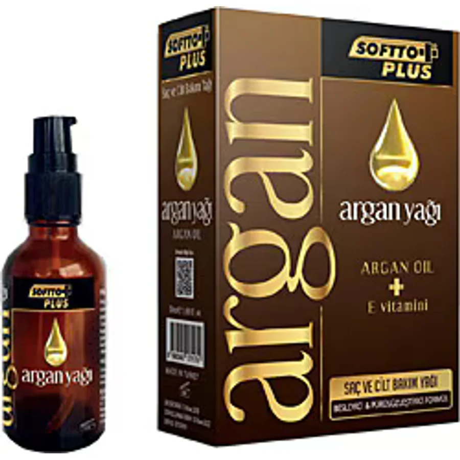 Softto Plus Argan Oil 50 ml Saç ve Cilt Bakım Yağı