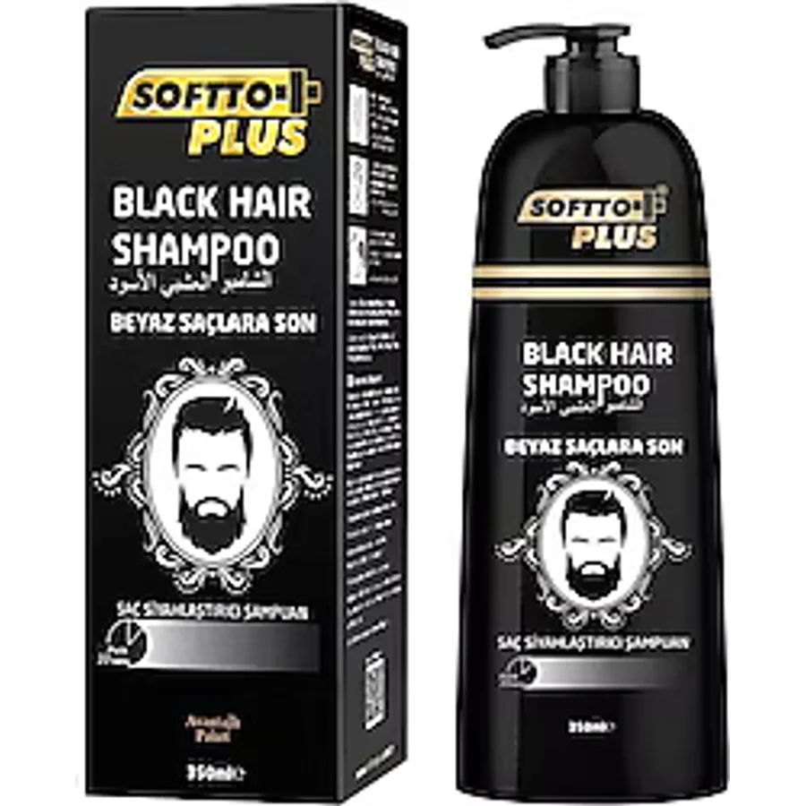 Softto Plus Black Hair 350 ml Siyah Şampuan