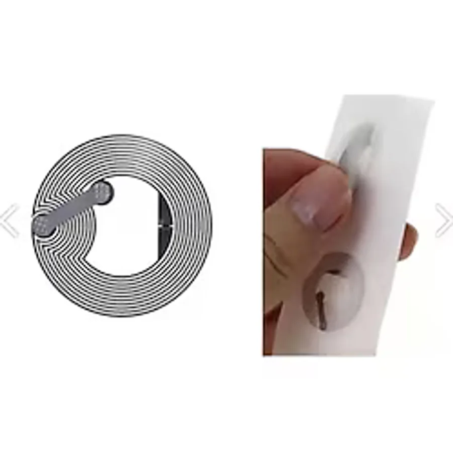 Softwareeni Nfc NTAG213 25MM Çaplı Rfıd Etiketi Şefaf pvc kaplı (5li Paket) NFC etiket - Beyaz