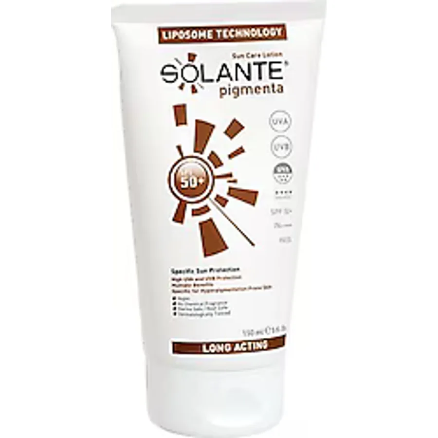 Solante Pigmenta Lekeli Ciltler için 150 ml 50 Faktör Güneş Losyonu