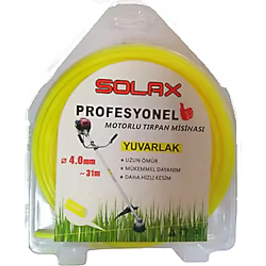 Solax Misina 4mm 31metre Sarı Yuvarlak Misine Tırpan