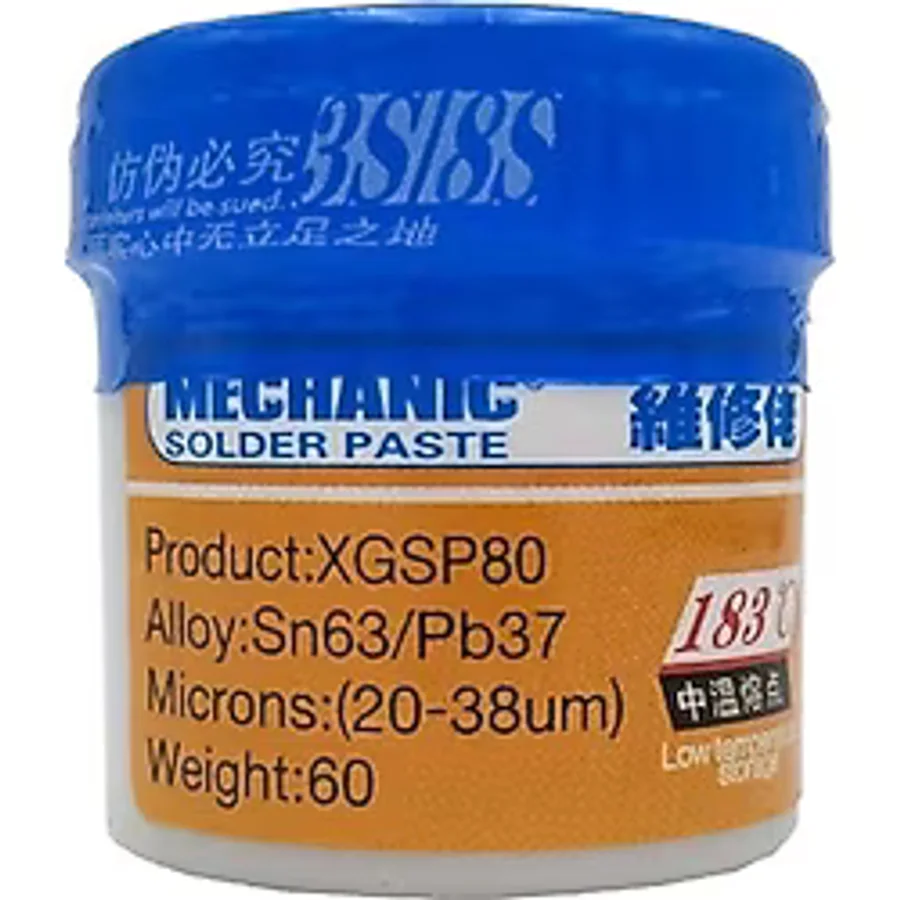 Soldering Mechanic Krem Sıvı Lehim Paste 60 gr 183°C