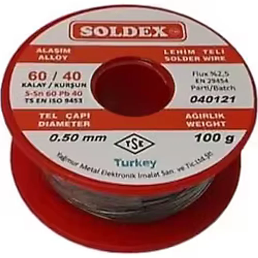 Soldex 60/40 100 gr 0.50 mm Lehim Teli