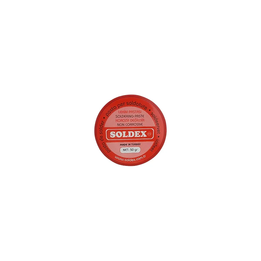 Soldex Lehim Pastası 50 gr Yüksek Performanslı Korozif Olmayan Elektronik Uygulamalar İçin