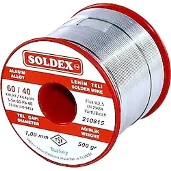 Soldex Sn60 Pb40 1,00mm 500Gr Lehim Teli
