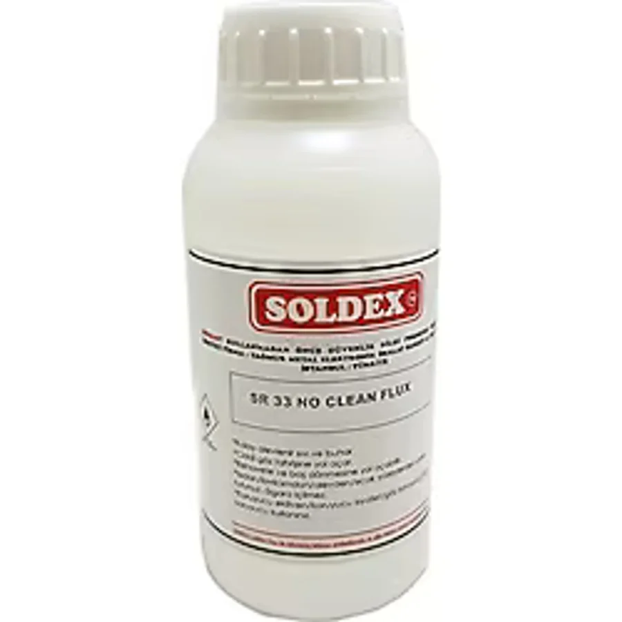 Soldex SR33 No Clean Şeffaf Sıvı Flux 250ml