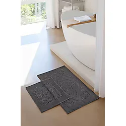 Soley 2'li Banyo Paspas Seti Kaymaz Taban %100 Pamuk 60x100 - 50x60 cm
