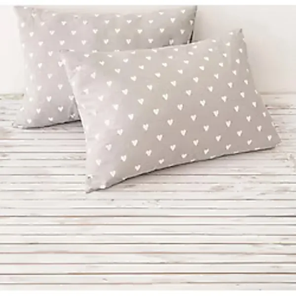 Soley Mix & Match Hearts %100 Pamuk 2'li Yastık Kılıfı Seti